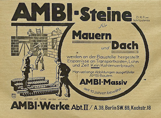 Werbung für die speziellen Ambi-Steine 