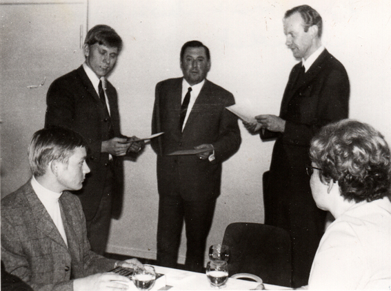 Auszeichnung der Lehrlinge 1968 