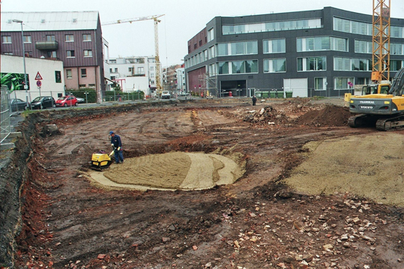 Baustelle des Seniorenzentrums des Vereins für Volkswohl 