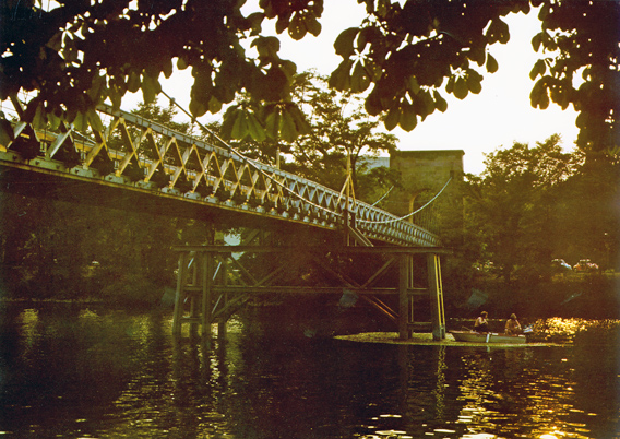 Drahtbruecke ueber die Fulda 