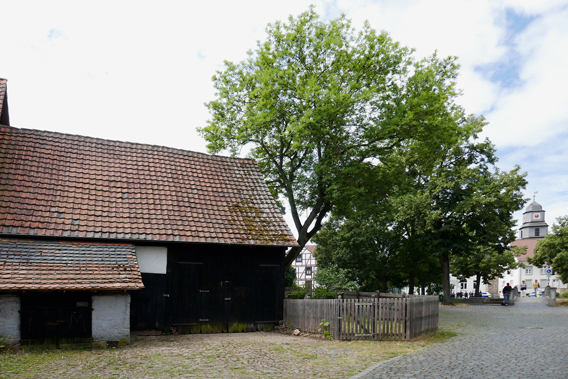 Nach Abschluß der Präsentation wartet an der Buttlarsraße 6 eine idyllische Scheune auf das nächste Event. 