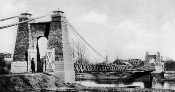 Drahtbruecke um 1870 