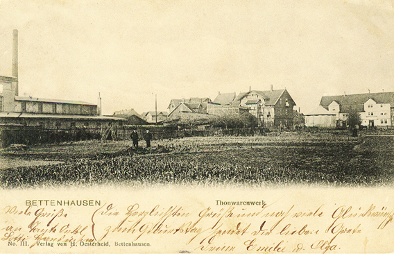 Fläche des Friedhofs neben den Tonwerken mit Blick zur Leipziger Straße 