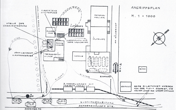 Einsatzplan Nitagbrand 1952 