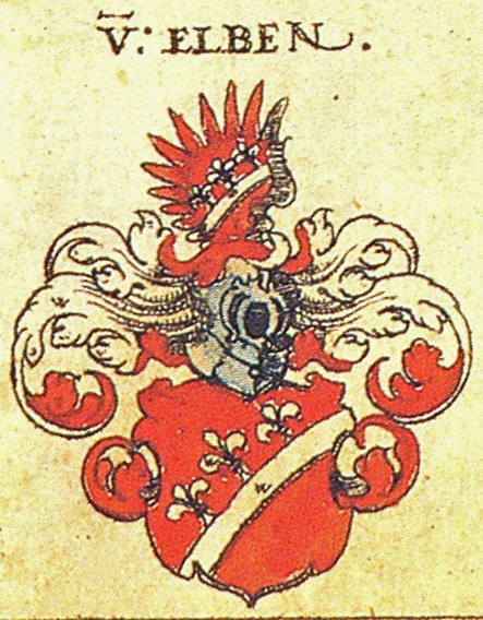 Wappen der niederhessischen Ritterfamilie von Elben, 1605 