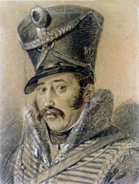 Ferdinand von Schill, Porträt von Ludwig Buchhorn (1808/09) 