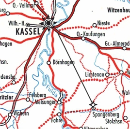 Fernstraßen im Kasseler Osten im 18. Jahrhundert 