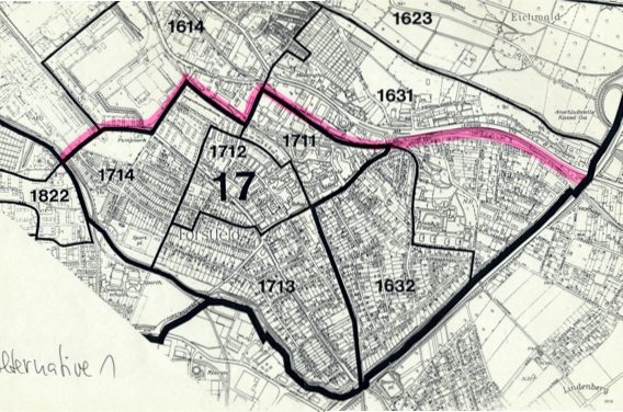Der Stadtbezirk Forstfeld nach der Neuordnung 