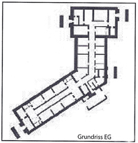 Grundriss Erdgeschoss Agathofbunker 1943 