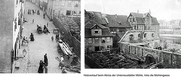 Beim Abriss der Mühle 1912 wurde das gesamte Holz verkauft