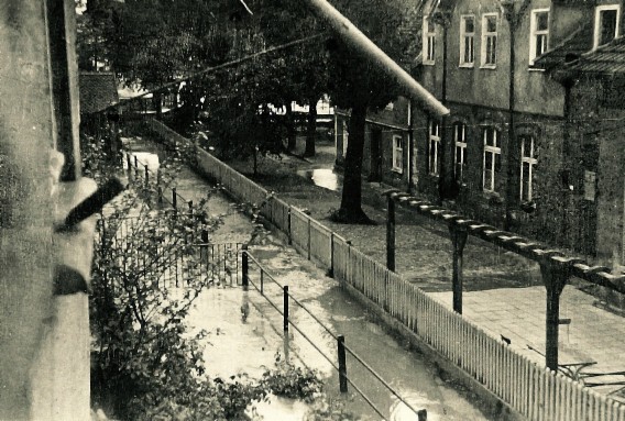 Inselweg bei Hochwasser 