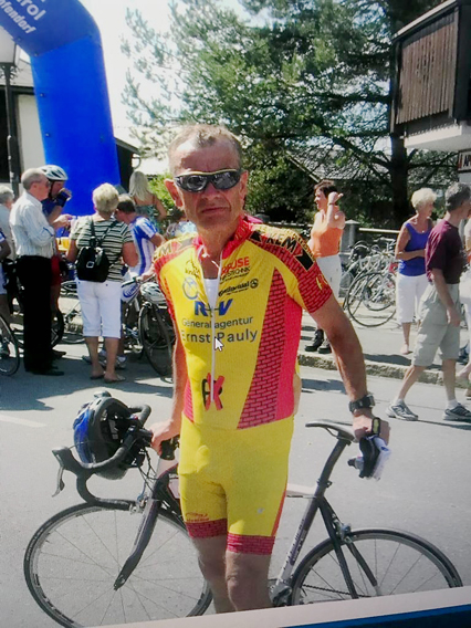 Dr. W. Jöckel als Radsportler 