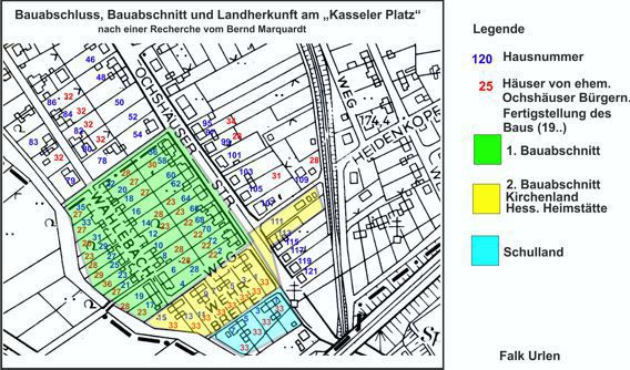 Bauabschluss, Bauabschnitt und Landherkunft am 