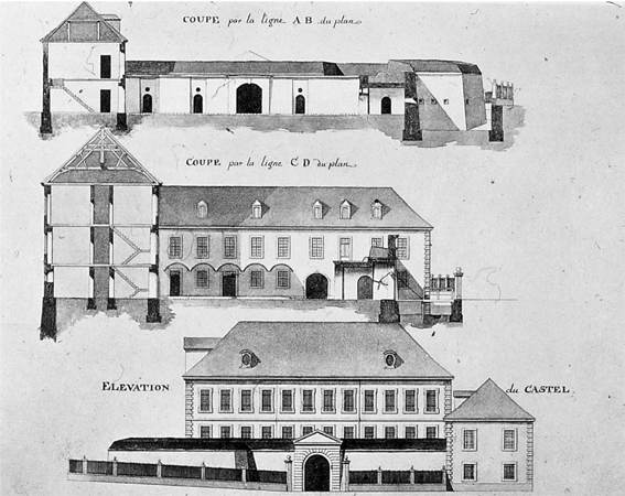 Kastell Bauzeichnungen von F.W. Selig 