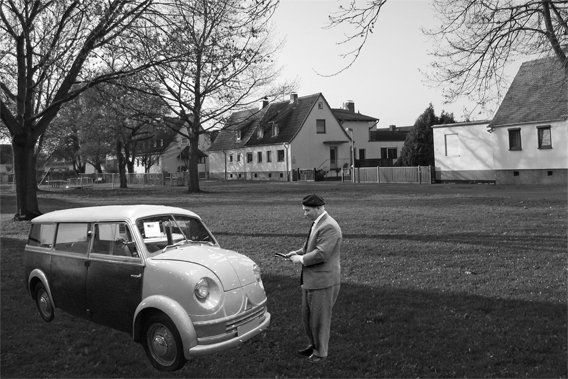 A. Lanatowitz mit einem Lloyd LT500 auf dem Erlenfeldanger 