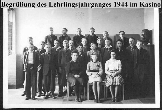 Lehrlinge des Jahrgans 1944 