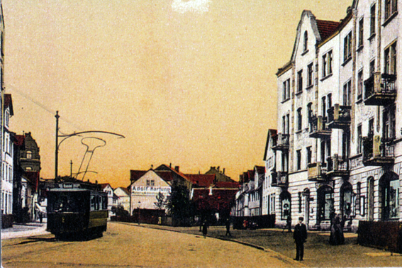 Blick in die Leipziger Straße Anfang des 20. Jahrhunderts 