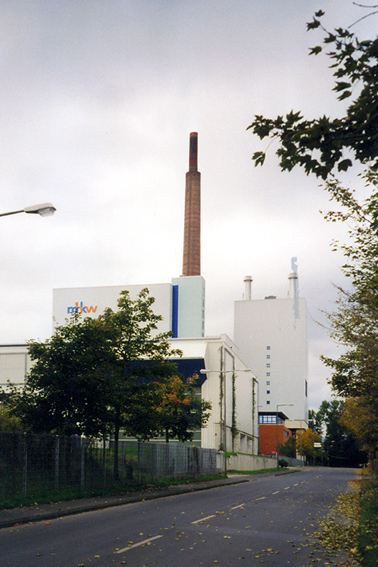Muellheizkraftwerk an der Losse im Jahr 2000 