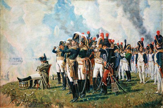 Napoleon in der Schlacht von Borodino 