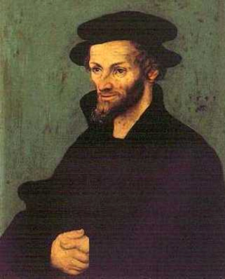 Philipp Melanchthon, Gemälde von Lucas Cranach 1543 