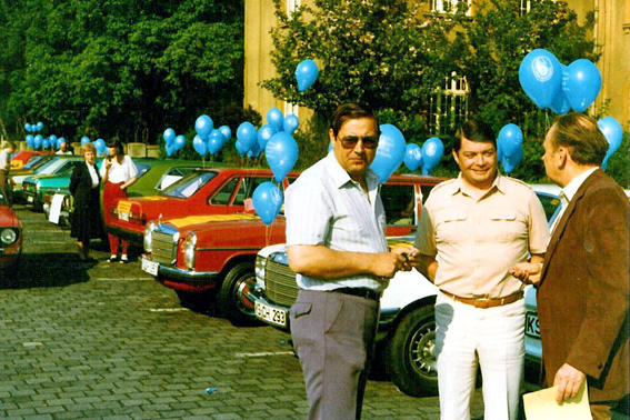 Autocorso der Bürgerinitiative Rettet Enka, 1983 