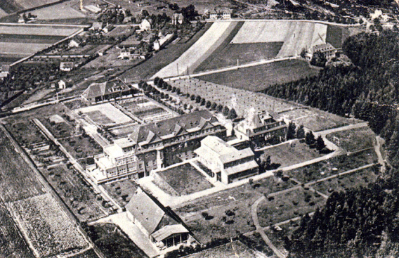 Luftbild der Heilstaette Lindenberg in 1930 