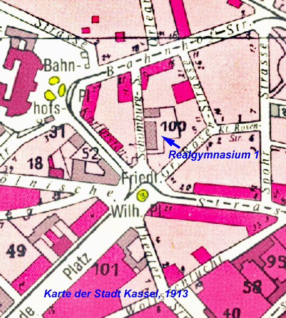 Realschule Erster Ordnung in der Schomburgstraße, 1913 