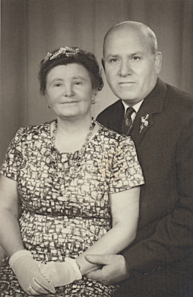 Ehepaar Mühlhausen silberne Hochzeit 1961 