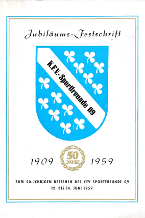 Vom 12. bis 14. Juni 1959 feierte der Verein sein 50jähriges Bestehen. 
