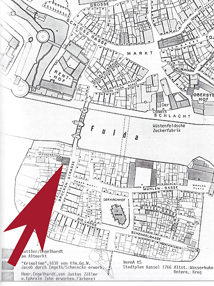 Stadtplan von 1766 