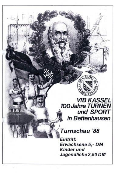 Plakat zur Turnschau 1988 