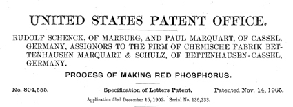 US Patent 1905 