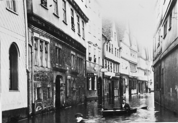 Waisenhausstraße Hochwasser 1925-26 