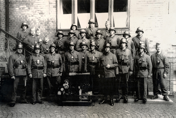 Die Männer der Werksfeuerwehr Salzmann 