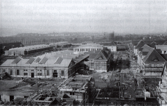 Werkstraße im Bau 1916 