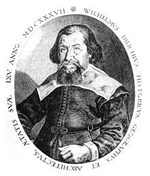 Historisches Bild des Geographus und Historicus Wilhelm Dilich von 1637 