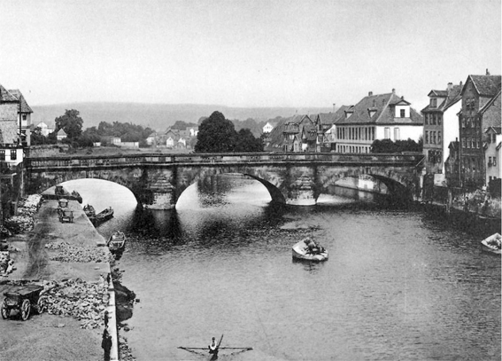 Wilhelmsbrücke, Ansicht Südwest 1900 