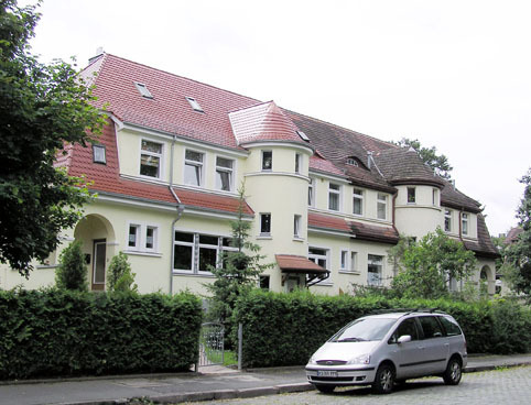 Blick auf Häuser Wohnstraße 7-8 