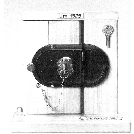 Funktionsmodell des Sicherheitsschlosses 1925 