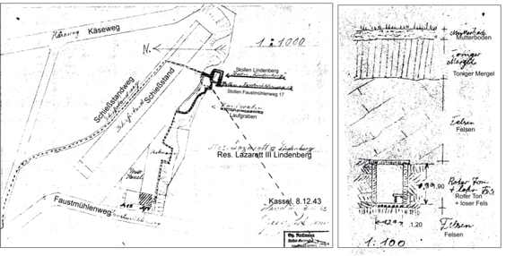 Bunker, Bauzeichnung vom Dezember 1943 