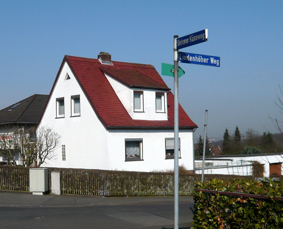Das Geburtshaus von Jürgen Eulner im Unteren Käseweg 